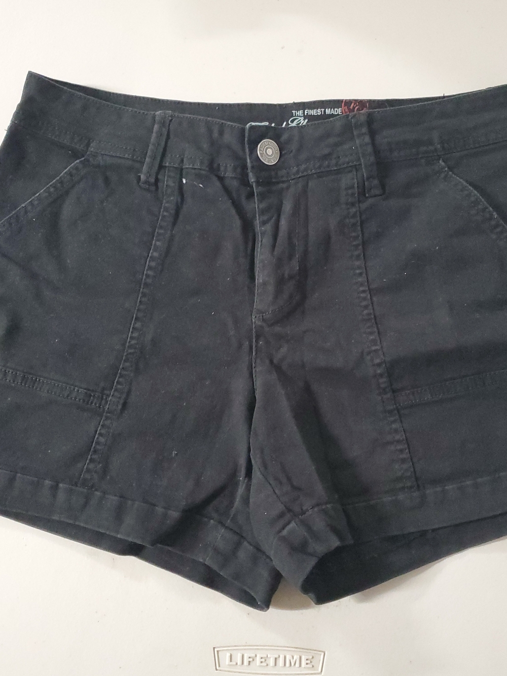 Faded Glory Black Women's Casual Utility Shorts